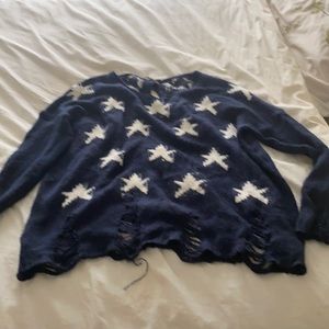 open in the back ripped at the bottom